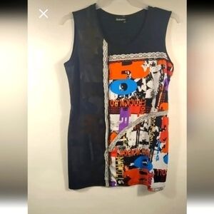 Initiatives Graphic Top orange and black Size Large